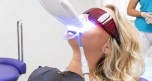 Laser dentistry patient in the chair in Poway, CA