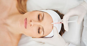 Botox facial wrinkle fillers patient in our San Diego dental office.