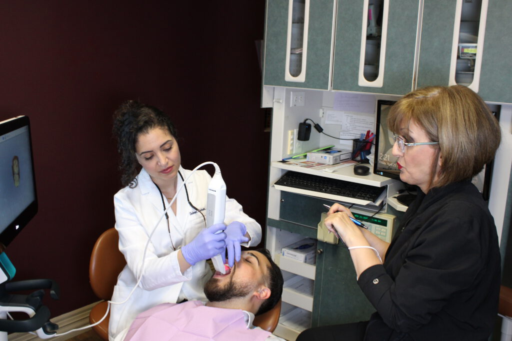 Dr. Pedram scanning for invisalign
